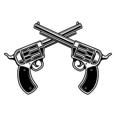 vector crossed old rifle logo or icon