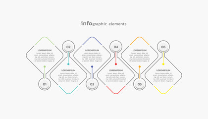 Vector infographic business template colorful design