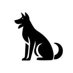 black dog silhouette