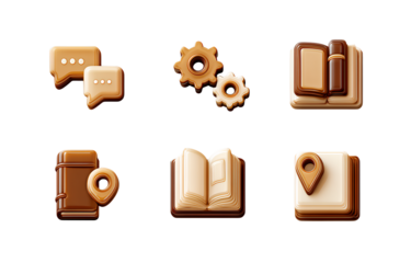 icon set of learning, school, and education elements