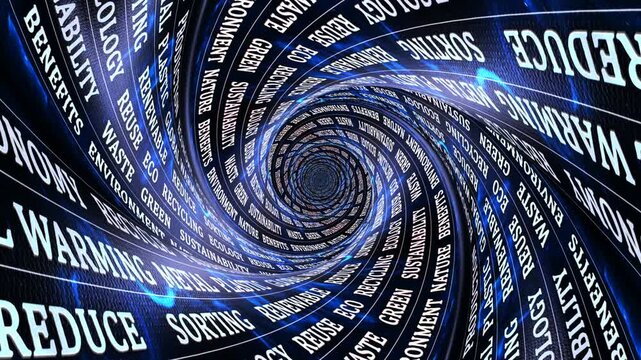 RECYCLING Keywords Animation, Background, Loop, 4k
