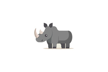 Obraz premium Cute rhinoceros illustration