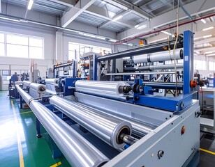 Industrial plastic film production line