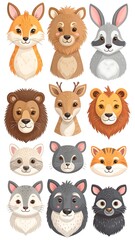 Cute animal faces