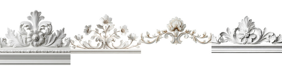Ornamental Plaster: Rococo Decor Frame Elements