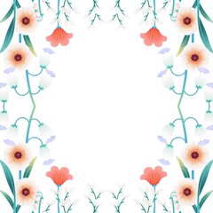 abstract geometric background, floral pattern