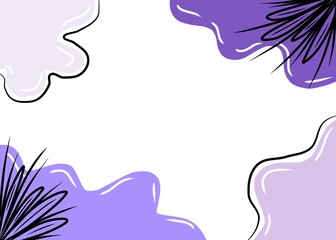 Abstract purple blob shape wallpaper background