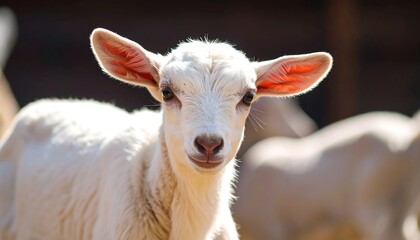 Obraz premium Cute baby goat portrait