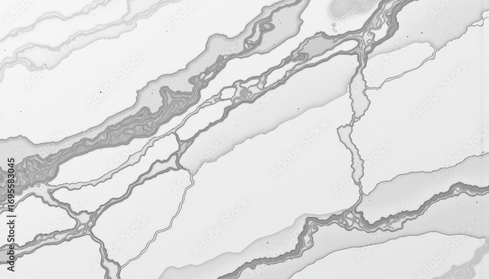 Poster minimalistic aesthetic marbling pattern with organic flowing lines and grey tones creating a serene 