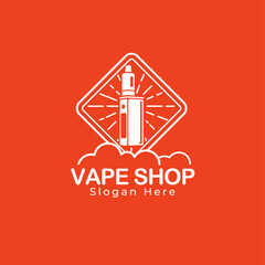 Vape Shop Logo Design Template - Vape Store Logo