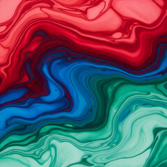 Jewel-toned marble swirl in ruby, sapphire, and emerald