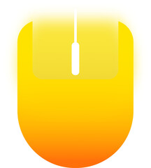 Modern Computer Mouse Icon With Glassmorphism Effect