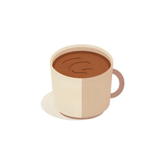 Obraz premium cup of coffee with chocolate
