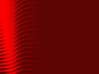 Abstract red geometric lines on red background. Modern shiny gradient red futuristic pattern. Futuristic technology concept, suitable for cover, poster, banner, flyer, website, etc.