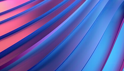 Fototapeta premium Abstract waves of vibrant pink and blue colors flowing seamlessly in a smooth gradient