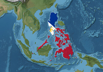 Philippines map detailed geography