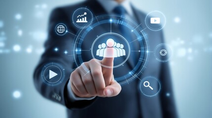 Business technology management and hr solutions for digital transformation and team collaboration success