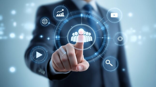 Business technology management and hr solutions for digital transformation and team collaboration success