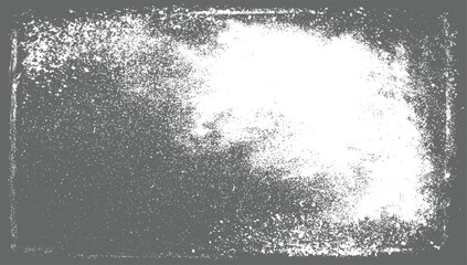 Grunge Border Frame Texture Overlay Rough Black and White monochrome grunge for text   Vintage abstract texture of old surface vector design on transparent background.