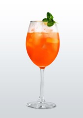 Tasty alcohol Aperol spritz cocktail