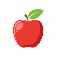 Fototapeta premium Red Apple Fresh Organic Fruit Vector Illustration