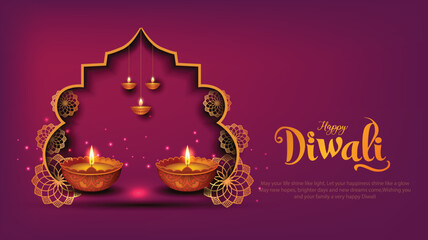 happy diwali greetings design