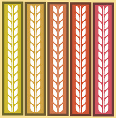 Set of decorative seamless ornamental border with corner, Floral border ornament damask seamless pattern, Indian Classical Art, seamless floral damask pattern border.