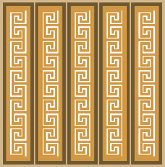 Set of decorative seamless ornamental border with corner, Floral border ornament damask seamless pattern, Indian Classical Art, seamless floral damask pattern border.