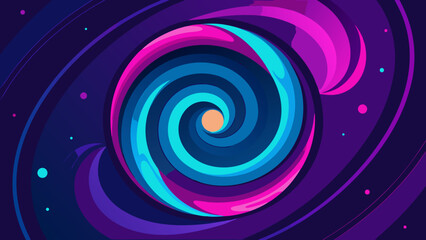 abstract neon glowing hexagon background