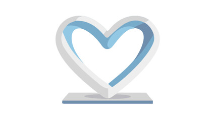 Heart shaped sculpture art modern design love symbol valentine's day anniversary gift present decoration idea