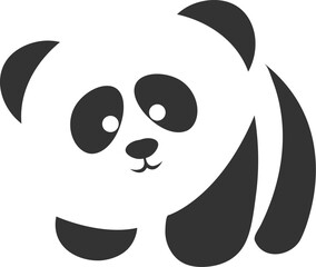 panda vector illustration logo