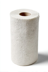 Roll of paper kitchen towel isolated on white