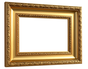 Minimalist Golden Frame with Sleek Design