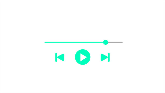 Music play and pause bar background.
