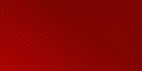 Red abstract background with glowing geometric lines. Trendy natural good monocrome line simple art illustrations