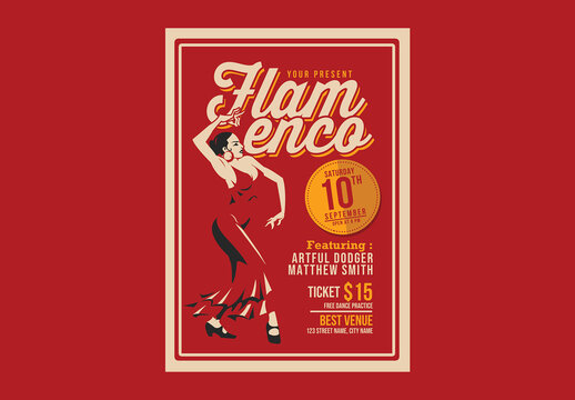 Flamenco Flyer Template