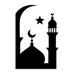 islamic mosque silhouette © suhel ID #16405426