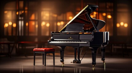 グランドピアノ　音楽・楽器素材