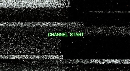 Channel Start Display Glitch Art.