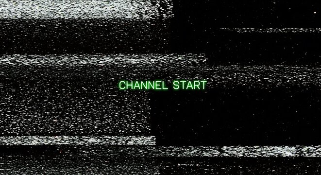 Channel Start Display Glitch Art.