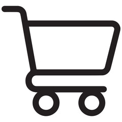 Shopping Cart Icon Vector, E-commerce Symbol, Online Store and Retail Illustration