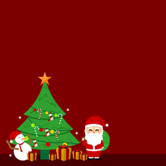 Christmas background copy space vector