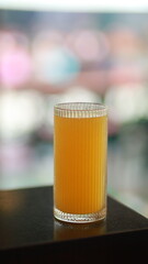 glass of passion fruit juice