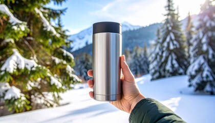 Yeti glass with water in hand
