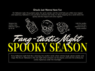 Hand Drawn Halloween Typography Vector for Shirt Design