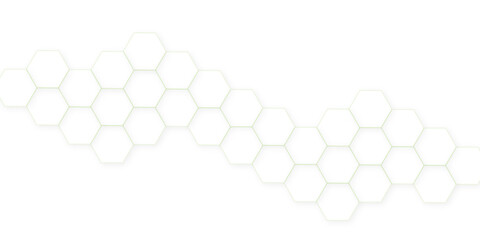 Abstract White Hexagonal Background. Luxury White Pattern. Futuristic abstract honeycomb technology white background. Geometric mesh cell texture	