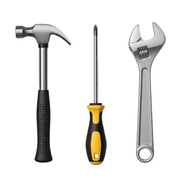 Essential hand tools for construction, DIY projects, and home improvement tasks ready to use