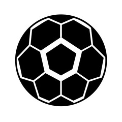 Fototapeta premium soccer ball with pentagons icon vector flat clean