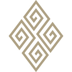 thai ornament clip art decoration pattern. rhombus shape art craft filigree