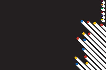 Abstract Minimalist Background with Lines and Dots